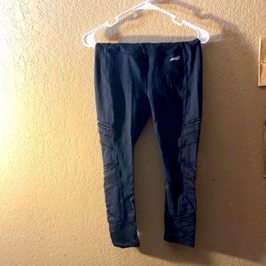 Avia XS Black Nylon Workout Leggings
